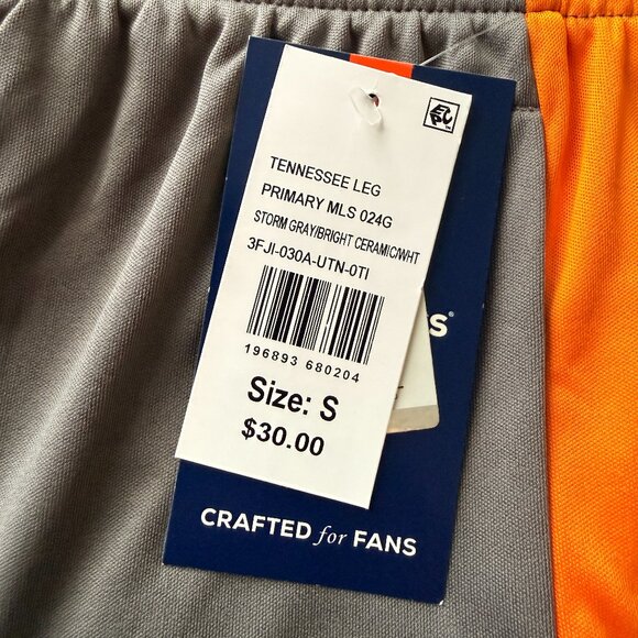 Men's Fanatics Gray Tennessee Vols Logo Shorts - Small - Picture 4 of 4